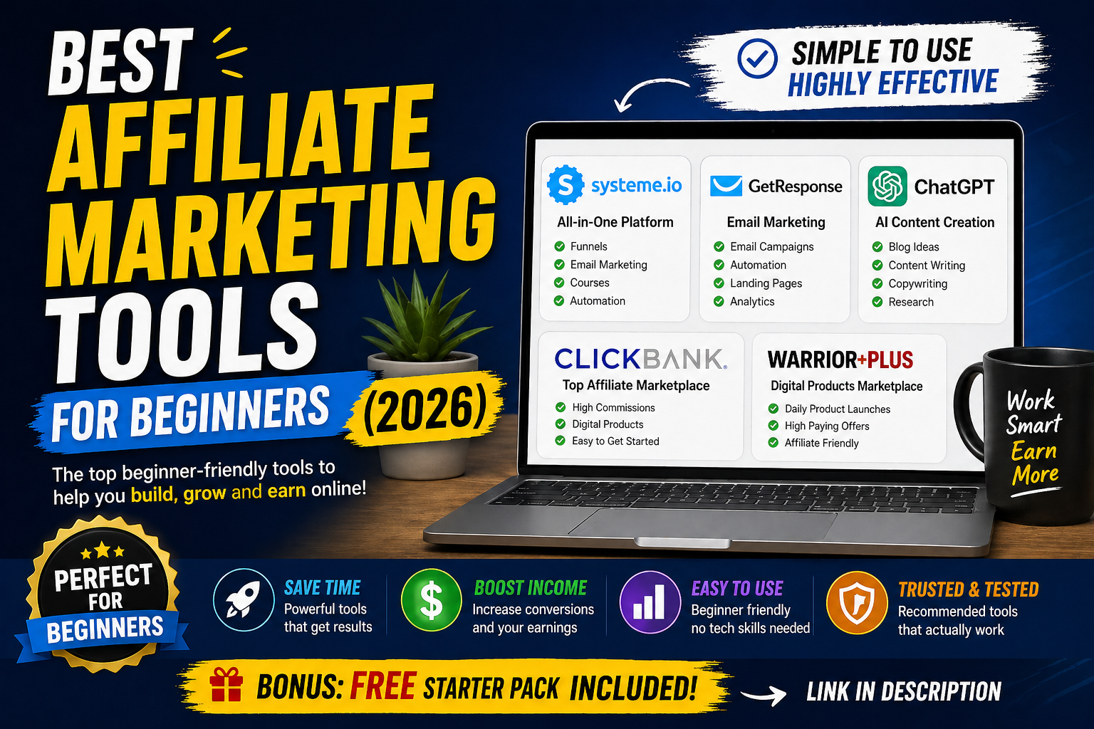 Best Affiliate Marketing Tools for Beginners 2026
