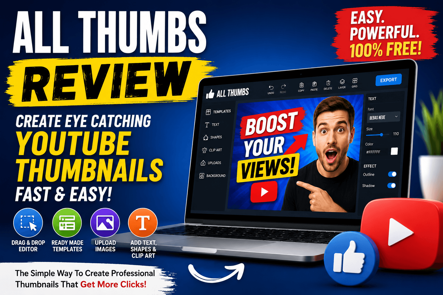 All Thumbs Review – Create Eye Catching YouTube Thumbnails Without Design Skills